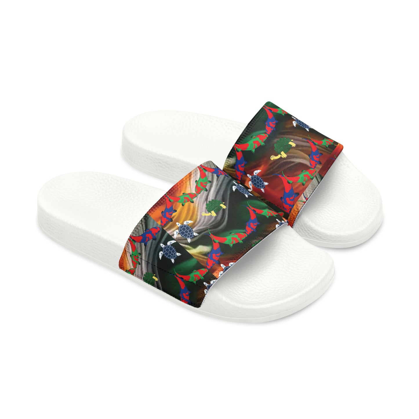 Women's PU Slide Sandals by Celion Fashion World.