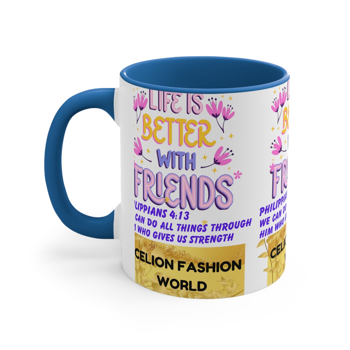 Celion Fashion World's Accent Coffee Mug, 11oz.