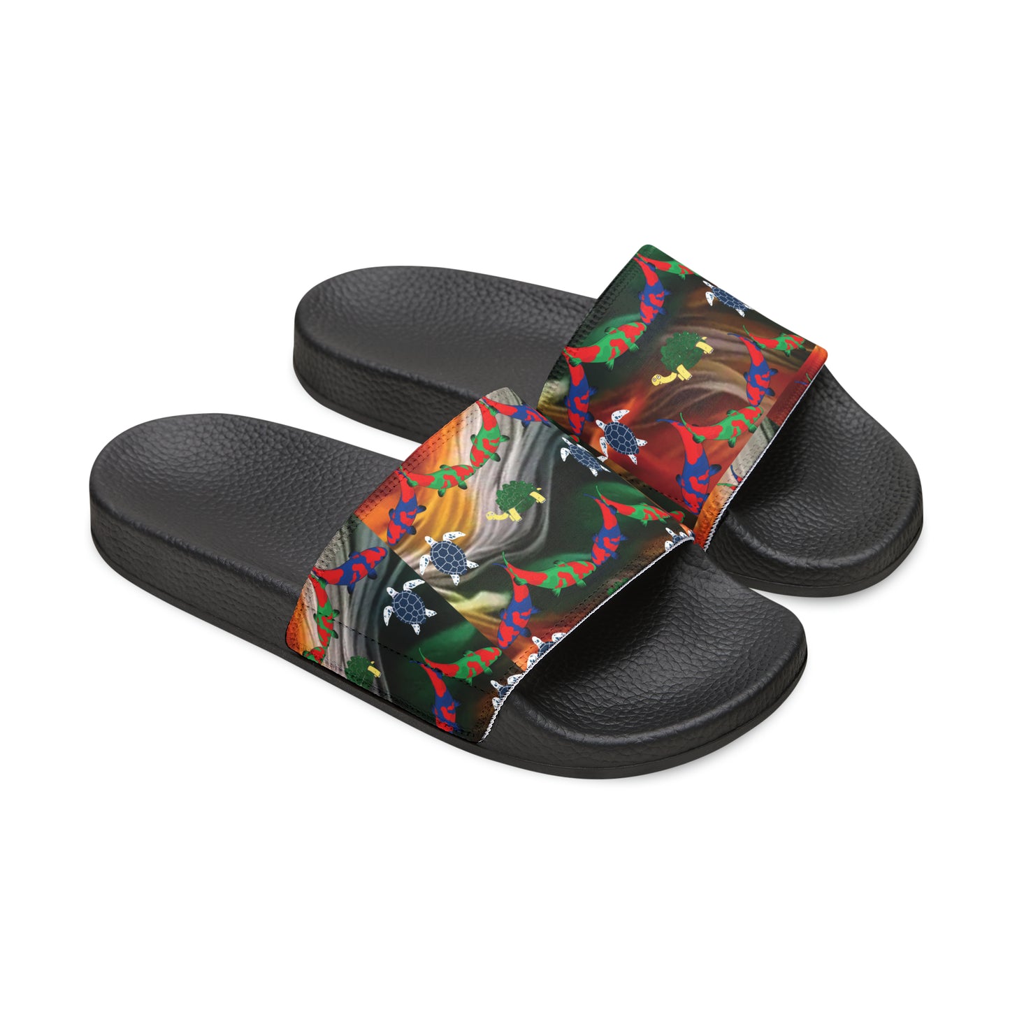 Women's PU Slide Sandals by Celion Fashion World.