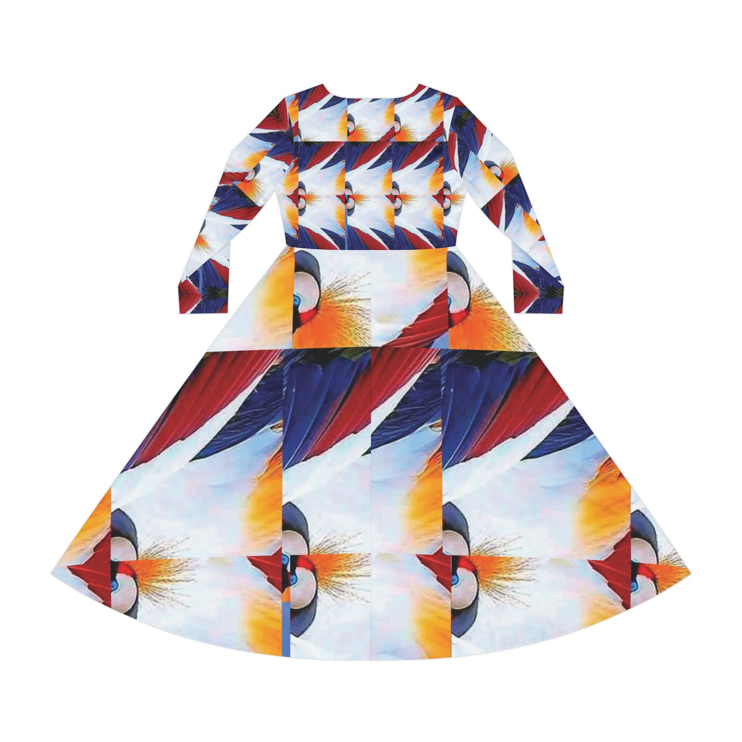 Celion Fashion World's Women's Long Sleeve Dance Dress (AOP).