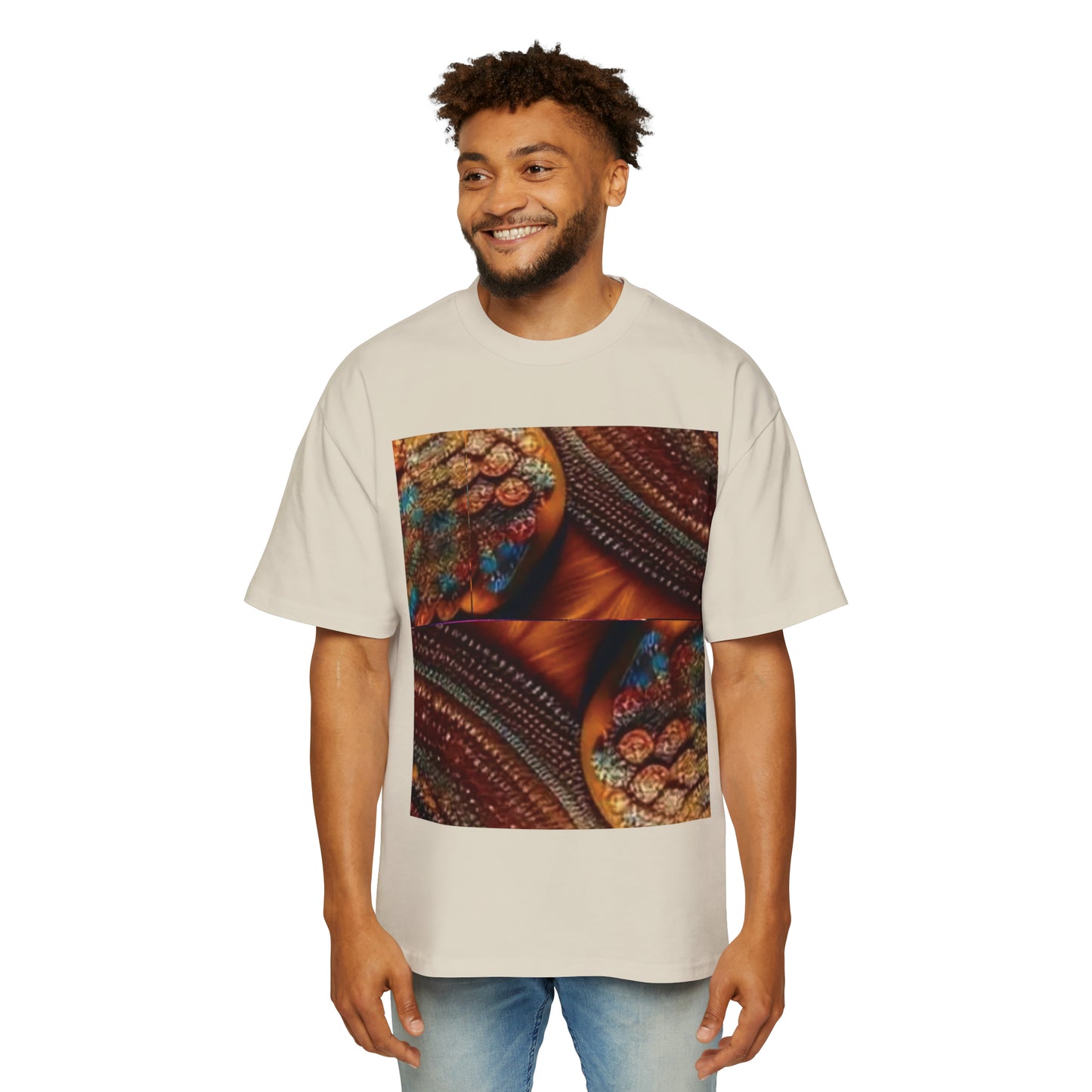 Celion Fashion World's Men's Heavy Oversized Tee.