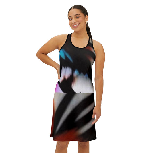 Celion Fashion World Women's Racerback Dress (AOP), Fiance, girls, Wife, bride, Valentine, Birthday, Bridesmaids, Christmas, Wedding Gift.