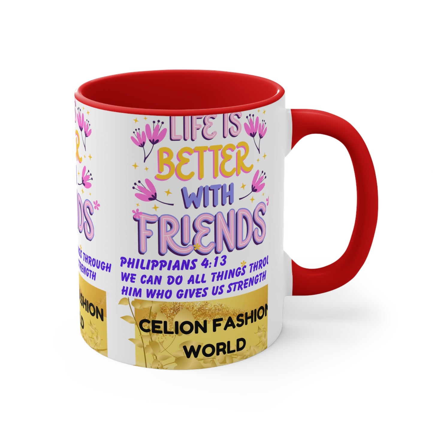 Celion Fashion World's Accent Coffee Mug, 11oz.