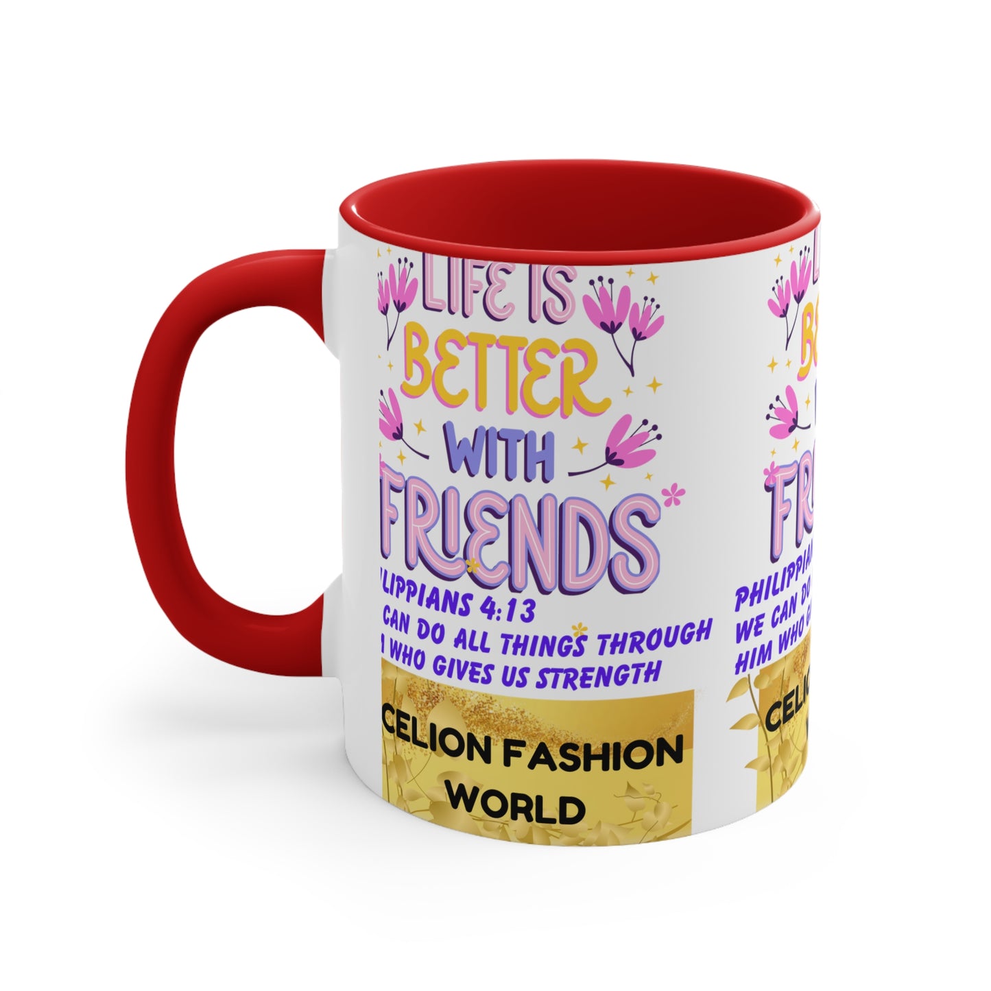 Celion Fashion World's Accent Coffee Mug, 11oz.
