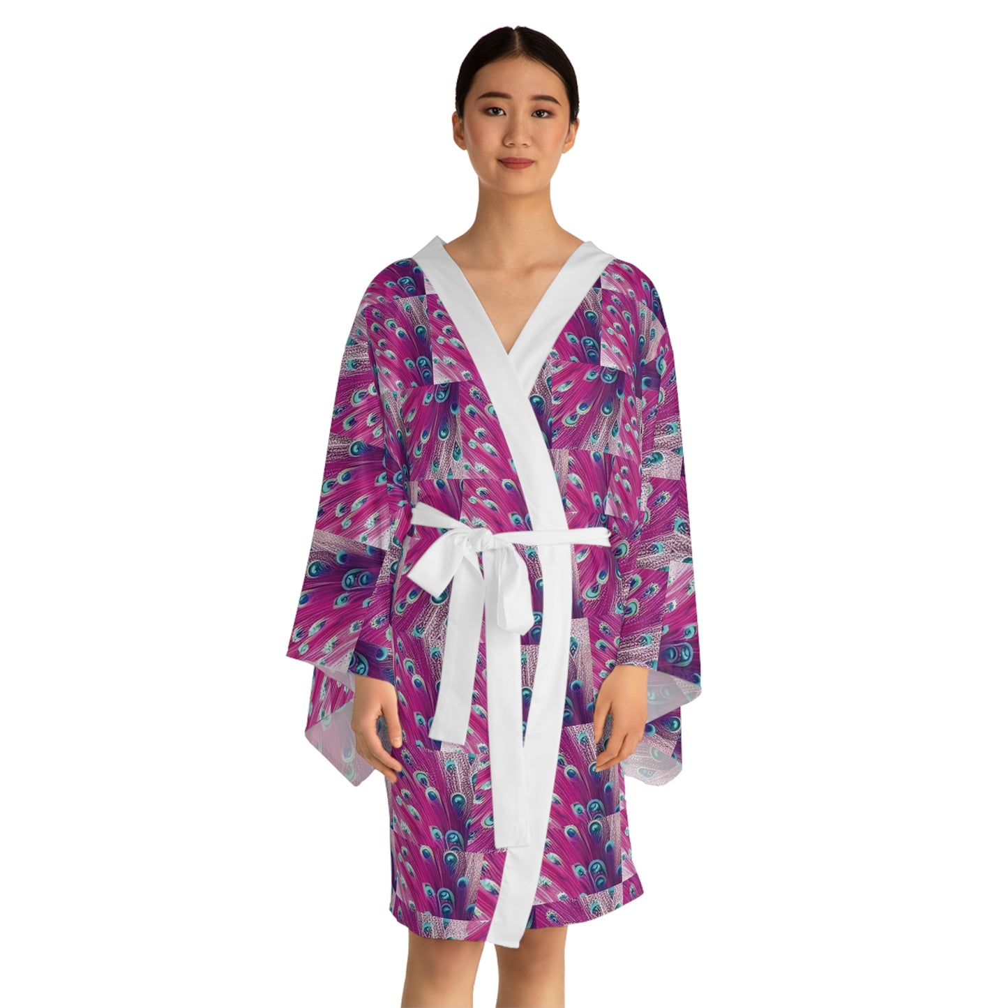 Celion Fashion World's Long Sleeve Kimono Robe (AOP).