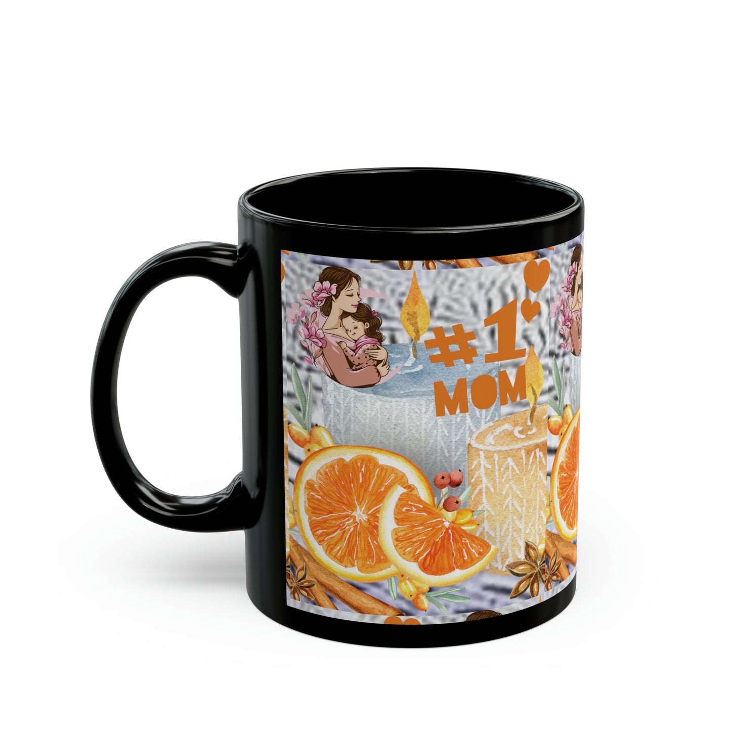 Black Mug (11oz) by Celion Fashion World.