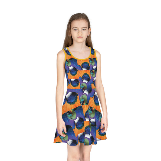 Celion Fashion World's Girls' Sleeveless Sundress (AOP).