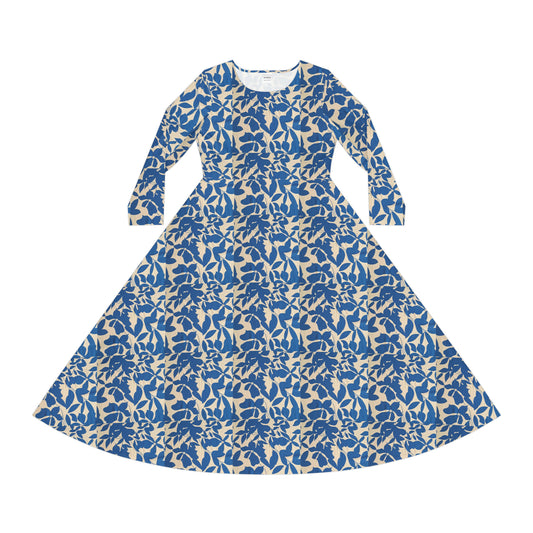 Celion Fashion World's Women's Long Sleeve Dance Dress (AOP).