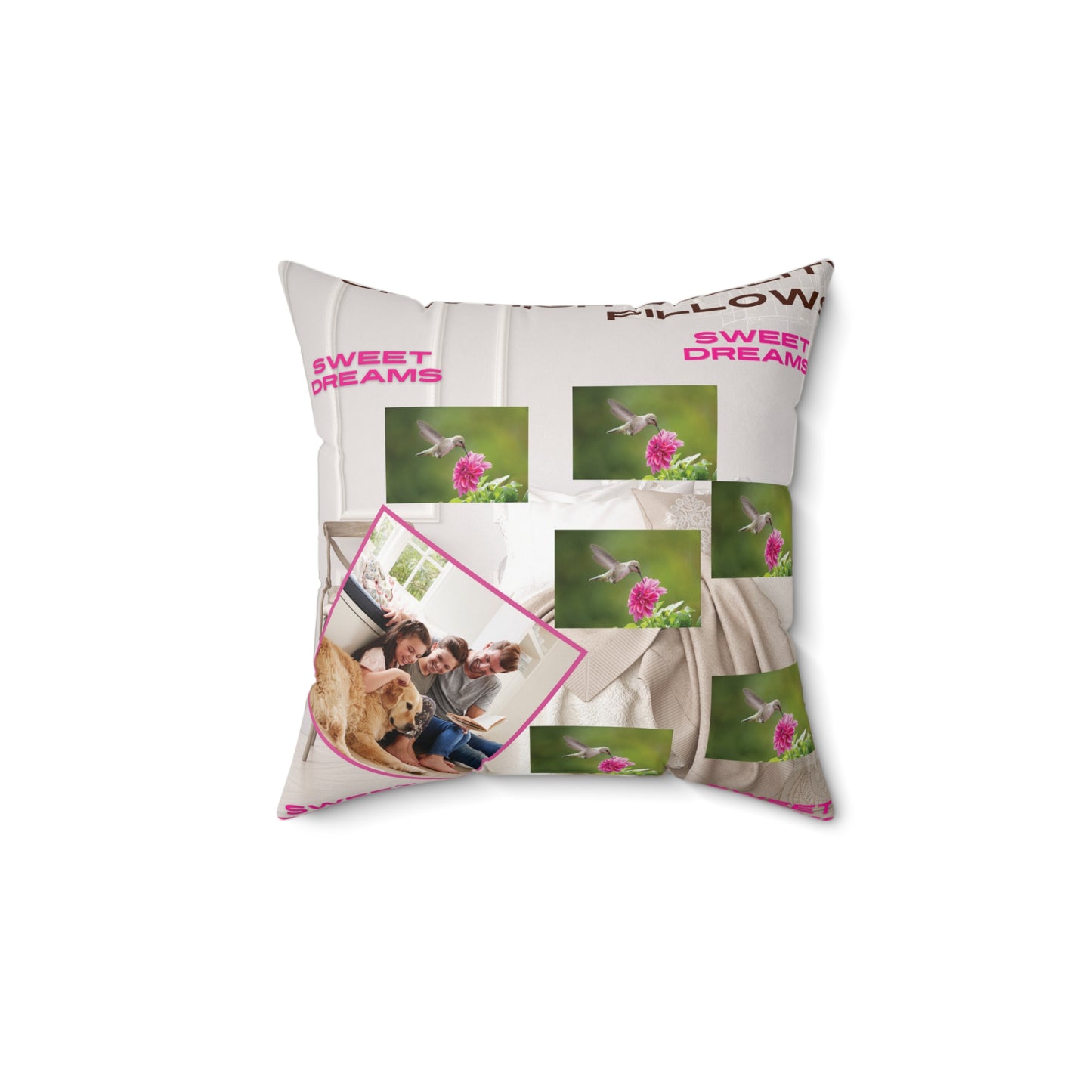 Celion Fashion World Spun Polyester Square Pillows.