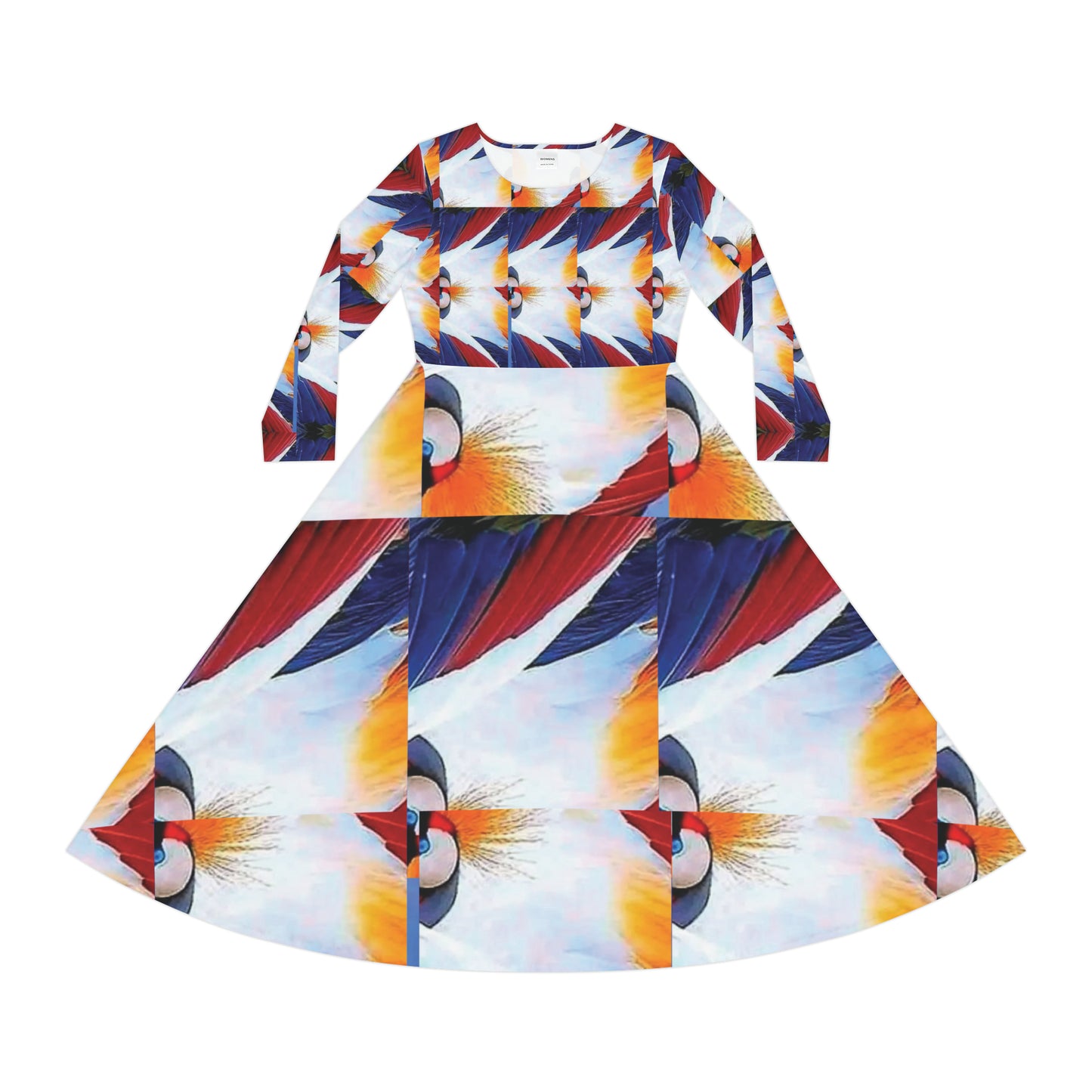 Celion Fashion World's Women's Long Sleeve Dance Dress (AOP).