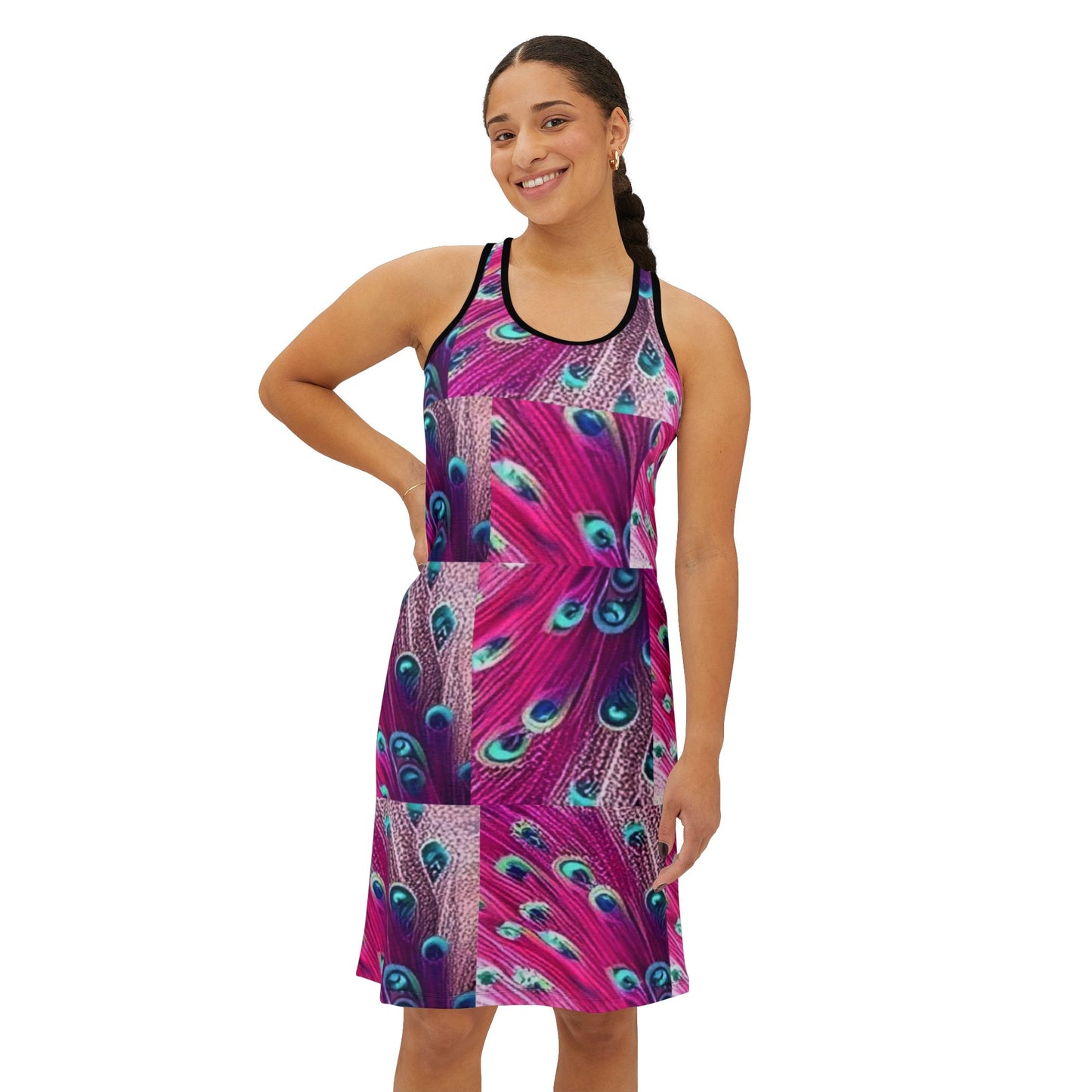 Celion Fashion World Women Racerback Dress (AOP), girls, Wife, bride, Valentine, Birthday, Bridesmaids, Christmas, engagement, wedding.