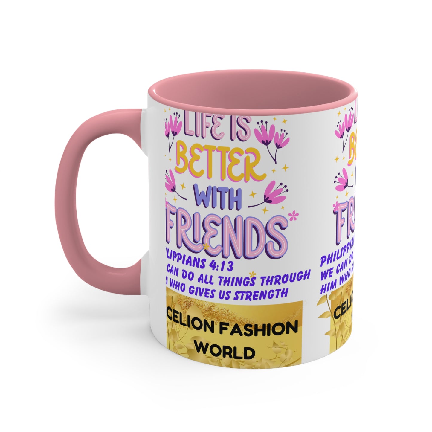 Celion Fashion World's Accent Coffee Mug, 11oz.