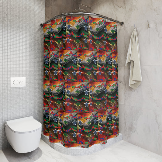 Polyester Shower Curtain By Celion Fashion World.
