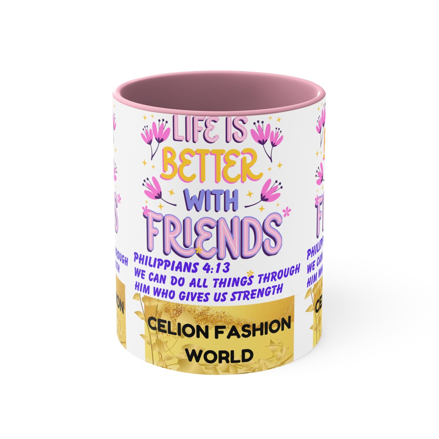 Celion Fashion World's Accent Coffee Mug, 11oz.