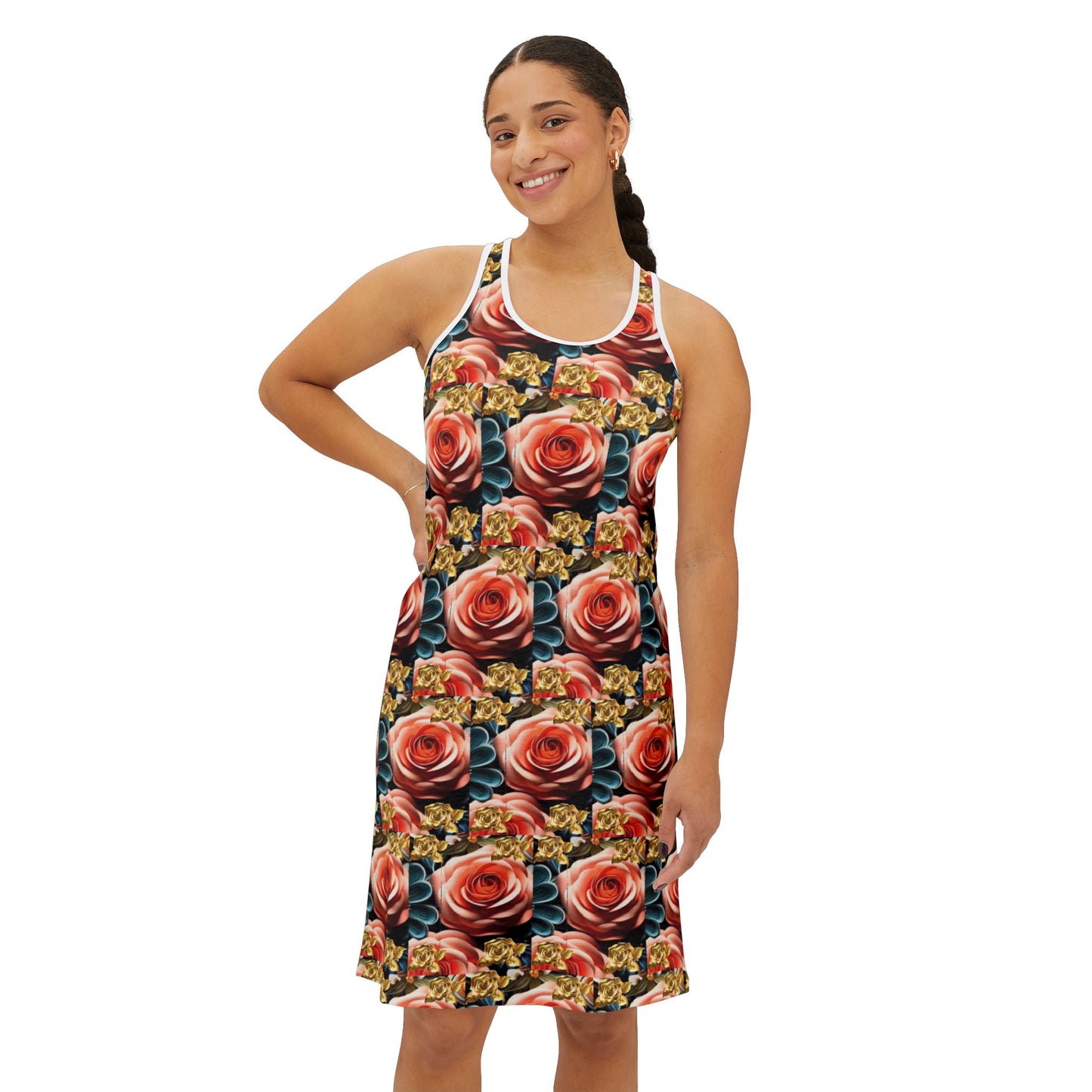 Women's Racerback Dress (AOP), Custom, Mother Day, Personalized, Love You Mama, Mother's Day Gifts, for every Woman, Mother, Grandma.