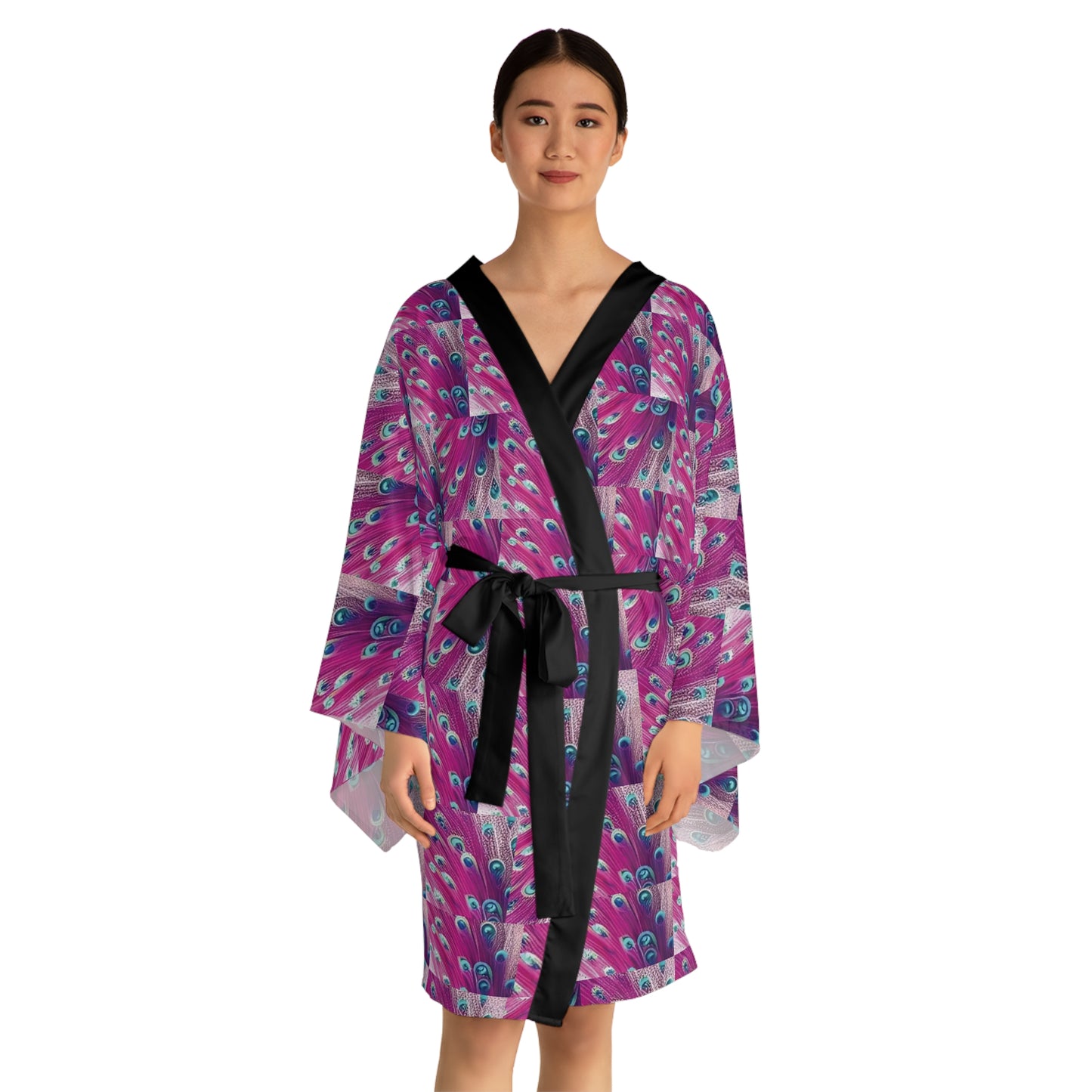 Celion Fashion World's Long Sleeve Kimono Robe (AOP).