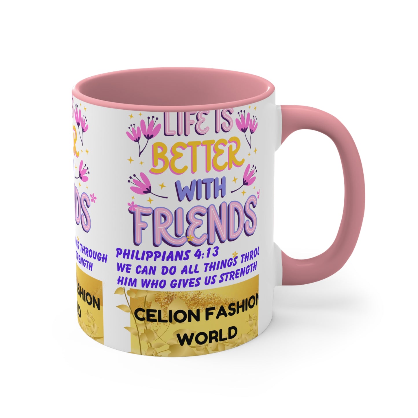 Celion Fashion World's Accent Coffee Mug, 11oz.