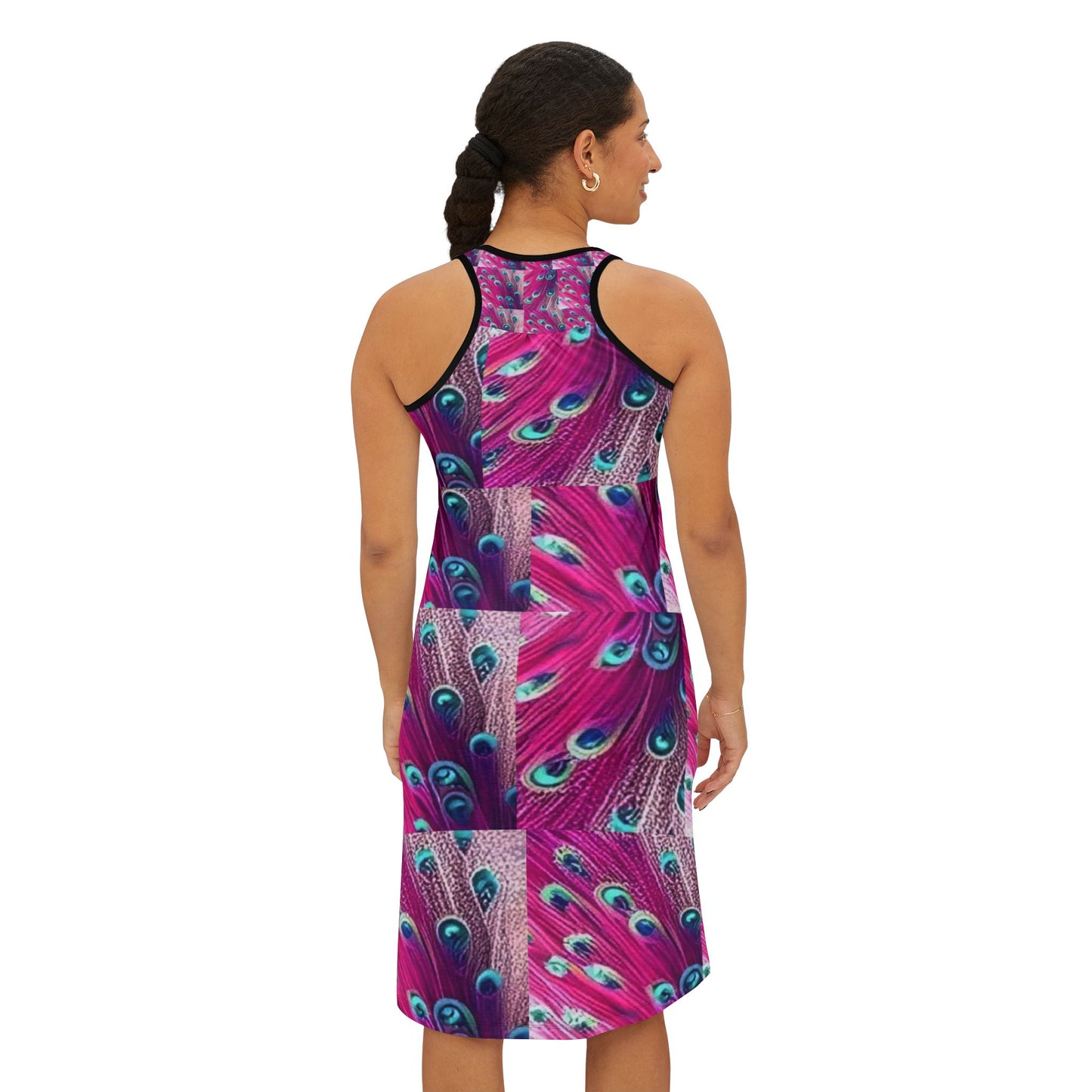 Celion Fashion World Women Racerback Dress (AOP), girls, Wife, bride, Valentine, Birthday, Bridesmaids, Christmas, engagement, wedding.