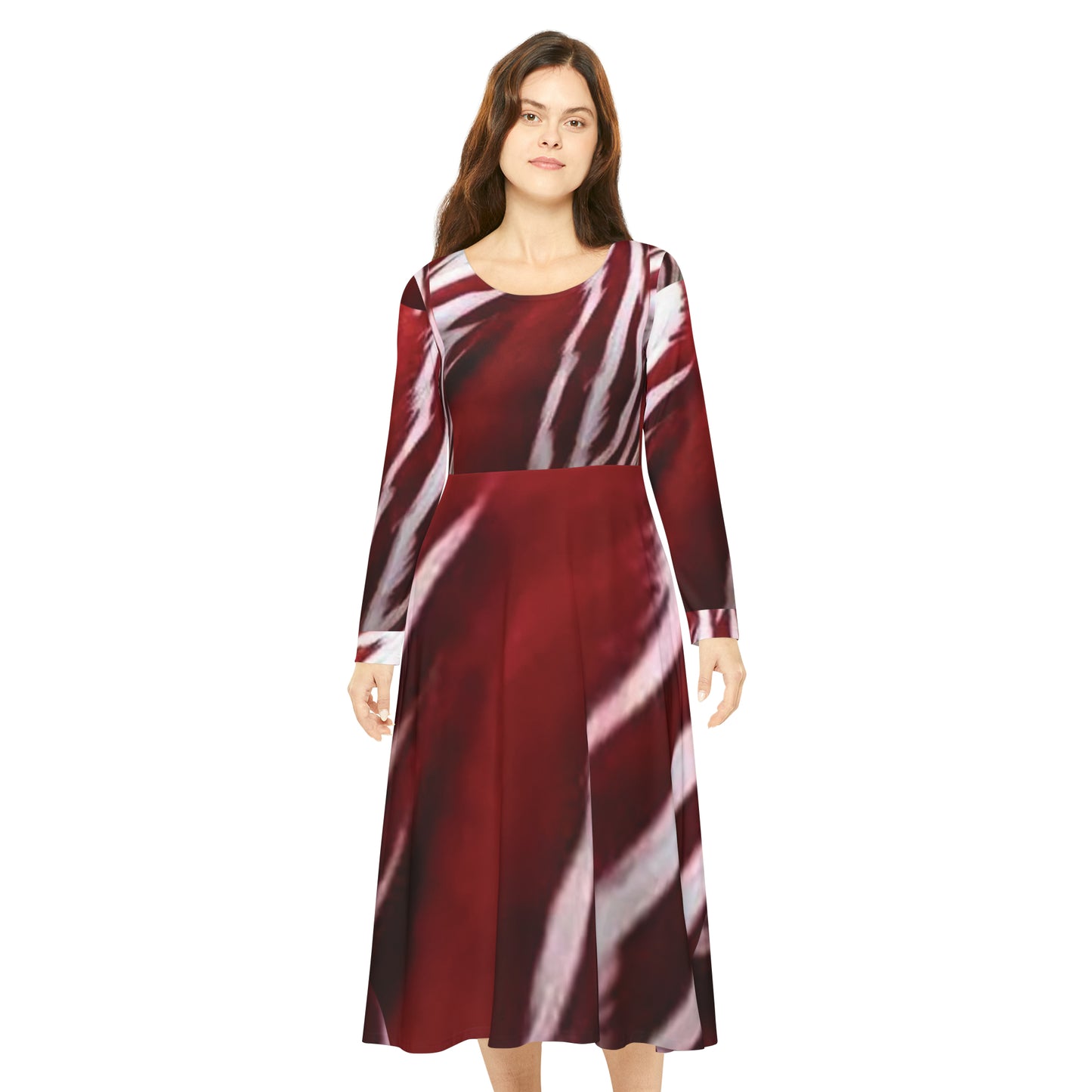 Celion Fashion World's Women's Long Sleeve Dance Dress (AOP).