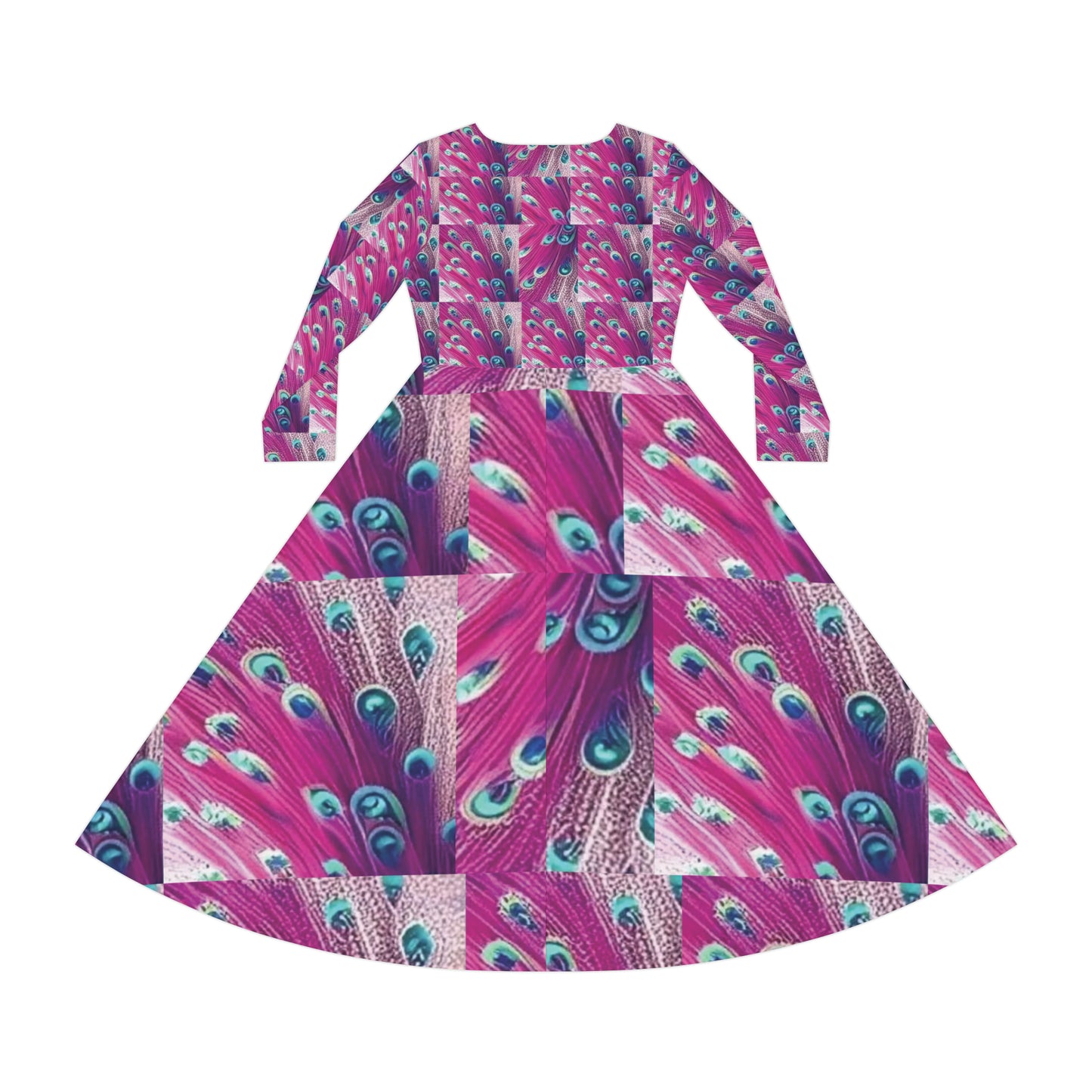 Celion Fashion World's Women's Long Sleeve Dance Dress (AOP).