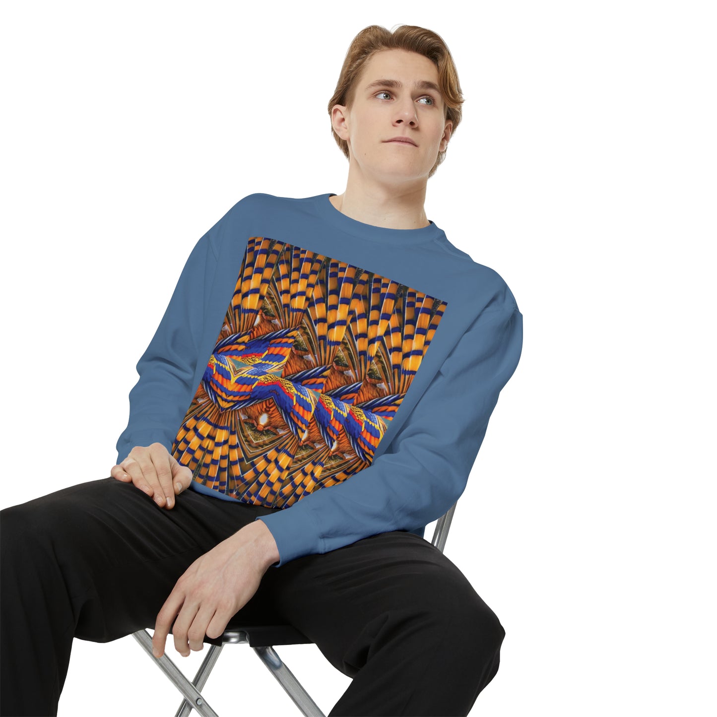 Celion Fashion World's Unisex Garment-Dyed Sweatshirt.