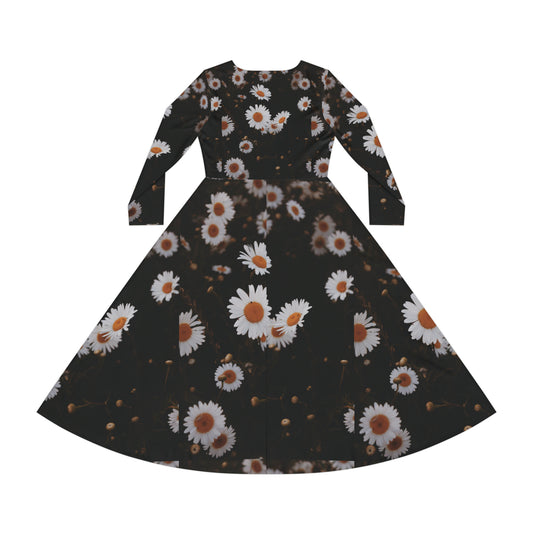 Celion Fashion World's Women's Long Sleeve Dance Dress (AOP.).